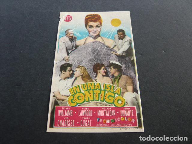 Cine: EN UNA ISLA CONTIGO PROGRAMA DE MANO SIN PUBLICIDAD - Foto 1
