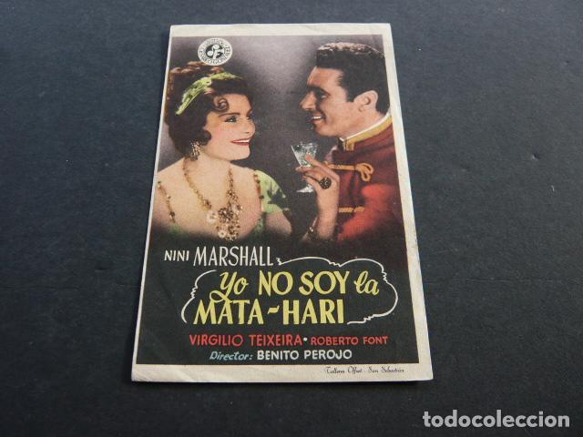 Cine: YO NO SOY LA MATA-HARI PROGRAMA DE MANO SIN PUBLICIDAD - Foto 1