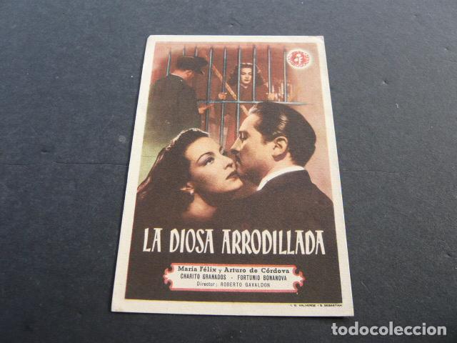 Cine: LA DIOSA ARRODILLADA PROGRAMA DE MANO SIN PUBLICIDAD - Foto 1
