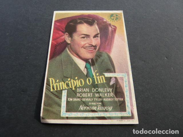 Cine: PRINCIPIO O FIN PROGRAMA DE MANO SIN PUBLICIDAD - Foto 1
