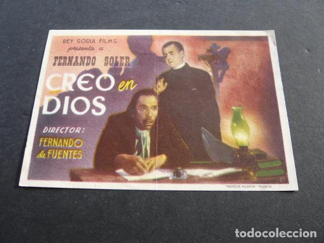 Cine: CREO EN DIOS PROGRAMA DE MANO SIN PUBLICIDAD - Foto 1
