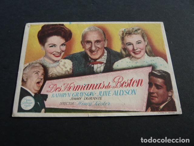 Cine: DOS HERMANAS DE BOSTON PROGRAMA DE MANO SIN PUBLICIDAD - Foto 1