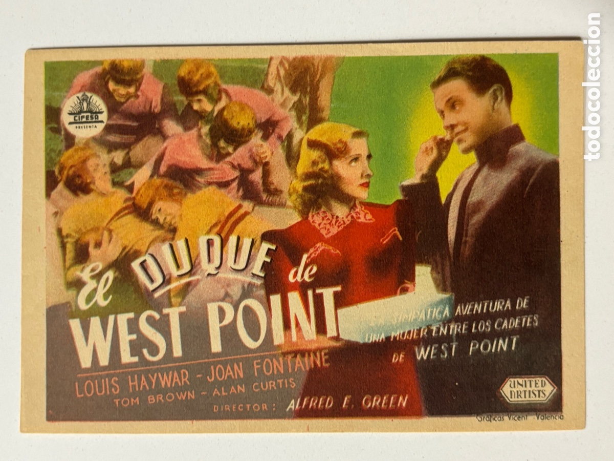 Cine: Programa cifesa el duque de west point louis hayward A15 - Foto 1