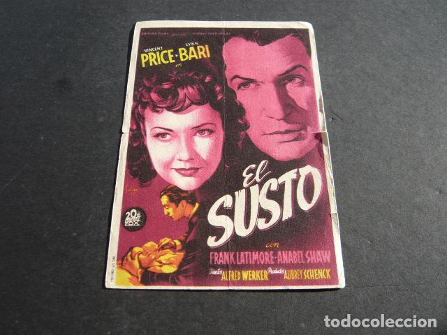 Cine: EL SUSTO PROGRAMA DE MANO CON PUBLICIDAD CINE TIVOLI - Foto 1