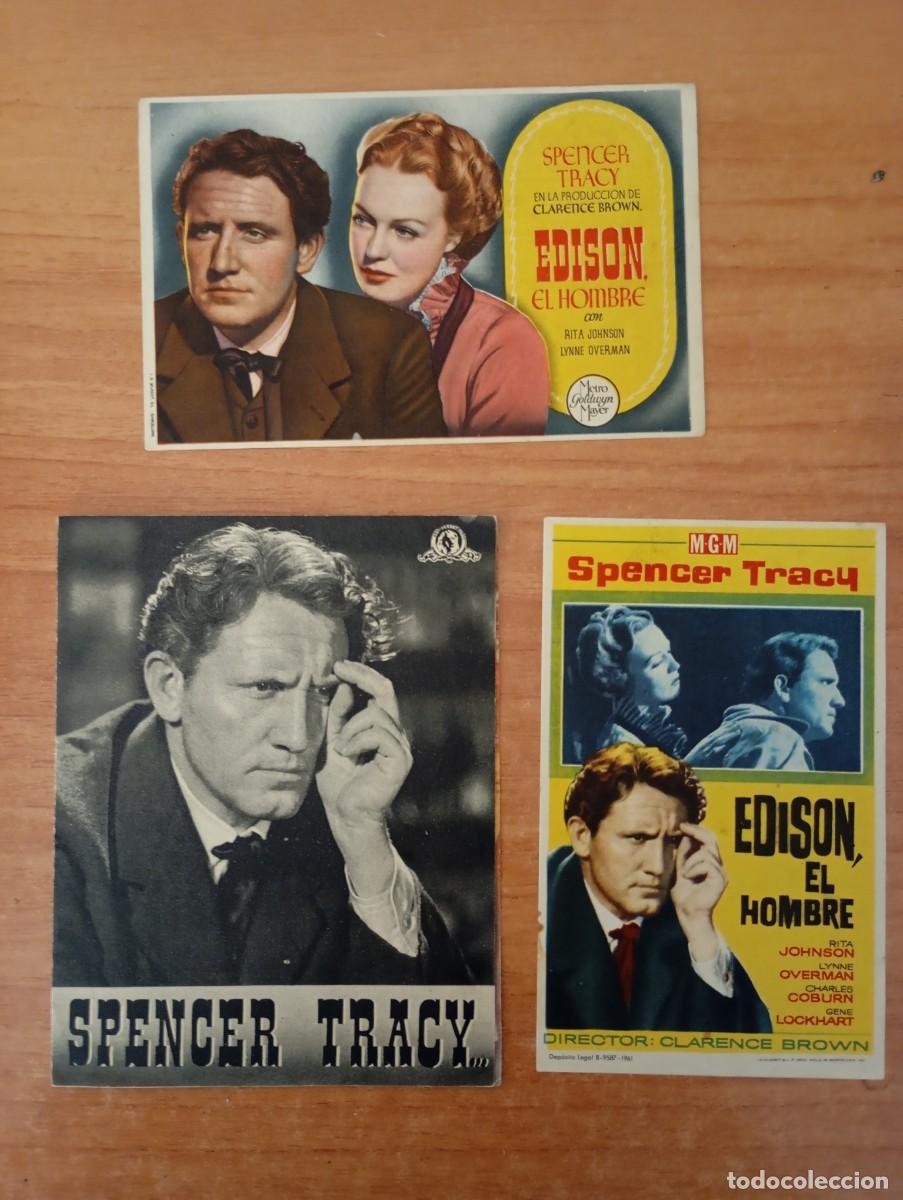 Cine: MORAD-PROGRAMA DE CINE DE LA PELICULA--EDISON, EL HOMBRE - Foto 1