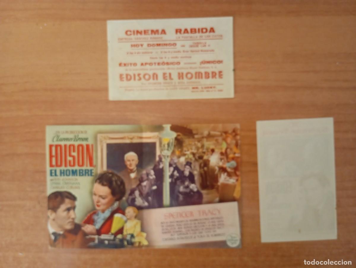 Cine: MORAD-PROGRAMA DE CINE DE LA PELICULA--EDISON, EL HOMBRE - Foto 2