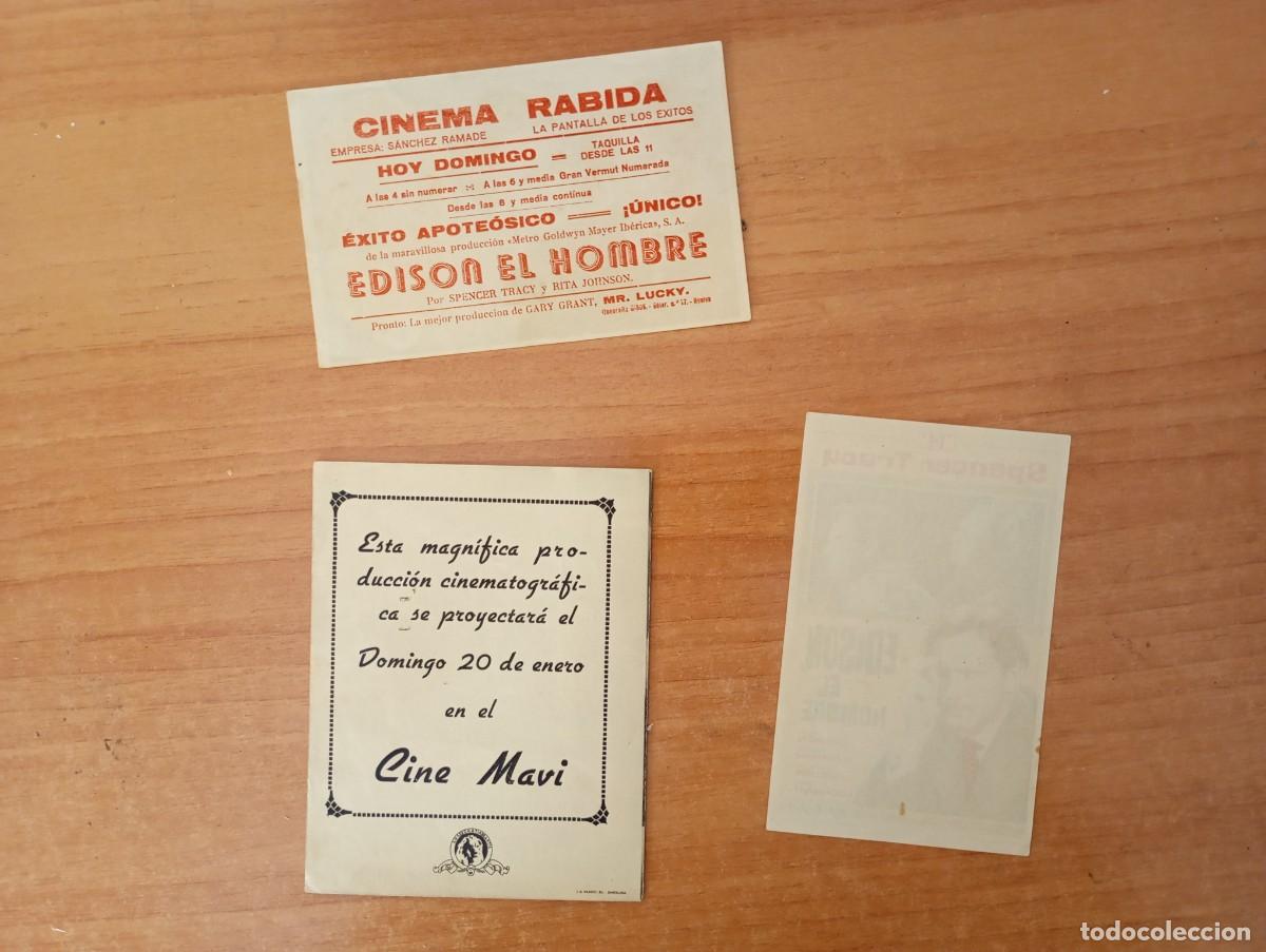 Cine: MORAD-PROGRAMA DE CINE DE LA PELICULA--EDISON, EL HOMBRE - Foto 3