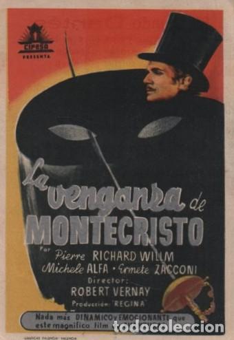 Cine: PROGRAMA DE CINE: LA VENGANZA DE MONTECRISTO PC-10460 - Foto 1