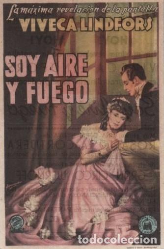 Cine: PROGRAMA DE CINE: SOY AIRE Y FUEGO PC-10478 - Foto 1