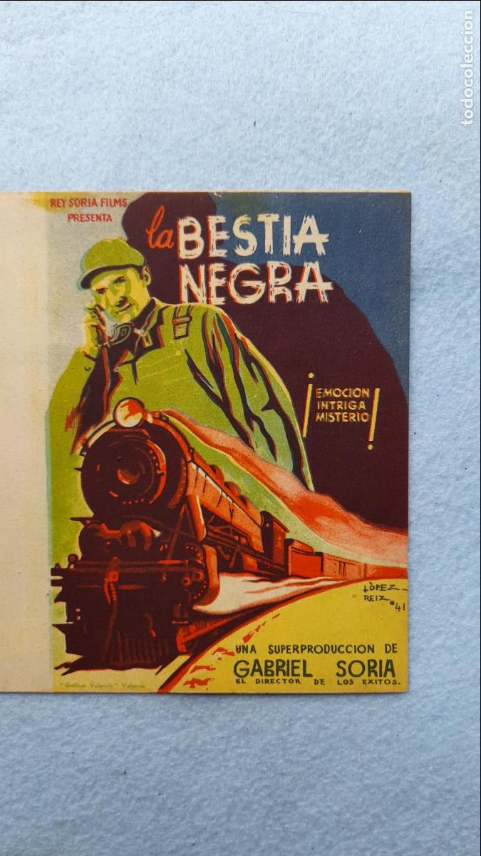 Cine: La Bestia Negra. Programa Doble. A&ntilde;os 40. - Foto 1