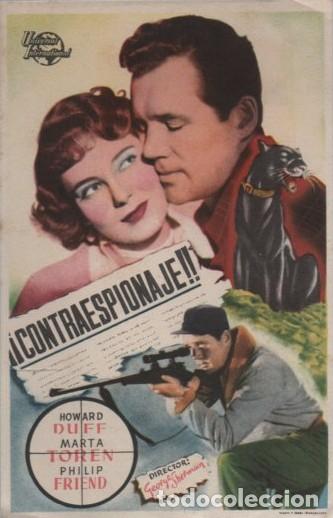 Cine: PROGRAMA DE CINE: &iexcl;&iexcl;CONTRAESPIONAJE!! PC-10490 - Foto 1