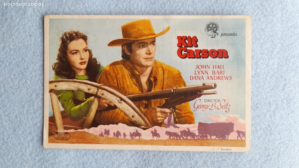 Cine: Kit Carson. John Hall, Lynn Bari, Dana Andrews. - Foto 1