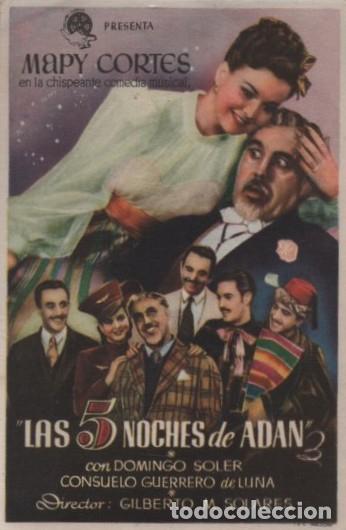 Cine: PROGRAMA DE CINE: LAS 5 NOCHES DE ADAN PC-10507 ,4 - Foto 1