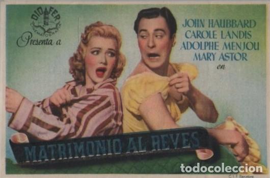 Cine: PROGRAMA DE CINE: MATRIMONIO AL REV&Eacute;S PC-10510 ,2 - Foto 1