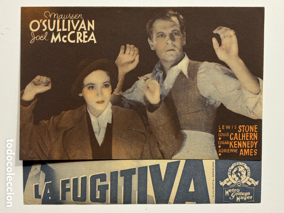 Cine: Programa la fugitiva Maureen O,sullivan A16 - Foto 1