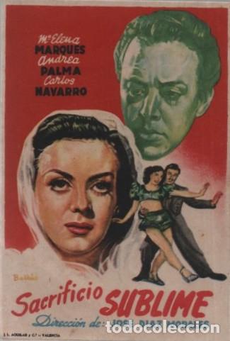 Cine: PROGRAMA DE CINE: SACRIFICIO SUBLIME PC-10516 ,2 - Foto 1