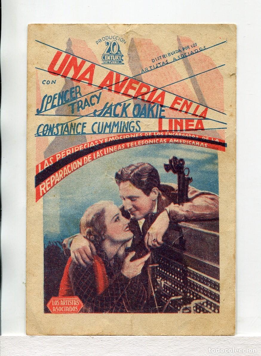 Cine: UNA AVER&Iacute;A EN LA LINEA, con Spencer Tracy. - Foto 1