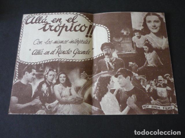 Cine: ALLA EN EL TROPICO PROGRAMA DE MANO DOBLE SIN PUBLICIDAD - Foto 2