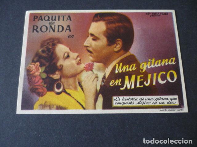 Cine: UNA GITANA EN MEXICO PROGRAMA DE MANO SIN PUBLICIDAD - Foto 1