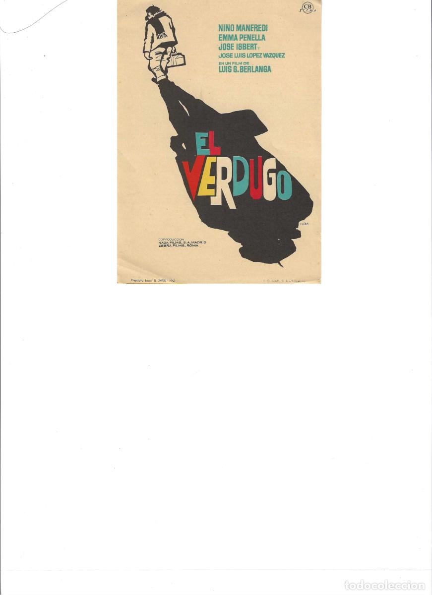 Cine: EL VERDUGO, SIN PUBLICIDAD - Foto 1