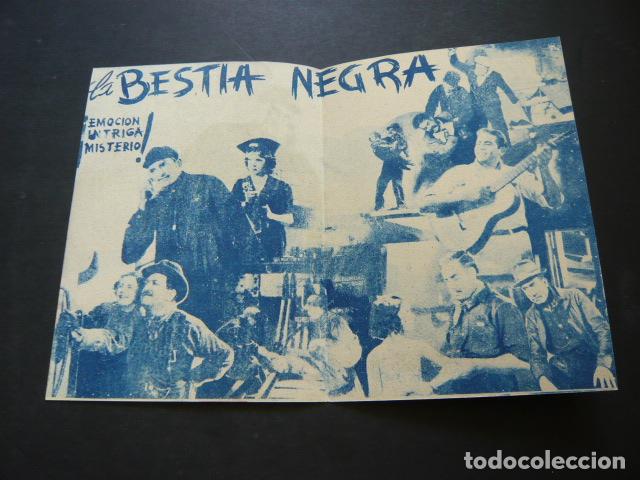 Cine: LA BESTIA NEGRA PROGRAMA DE MANO DIBLE SIN PUBLICIDAD - Foto 2