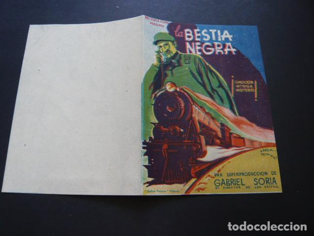 Cine: LA BESTIA NEGRA PROGRAMA DE MANO DIBLE SIN PUBLICIDAD - Foto 1