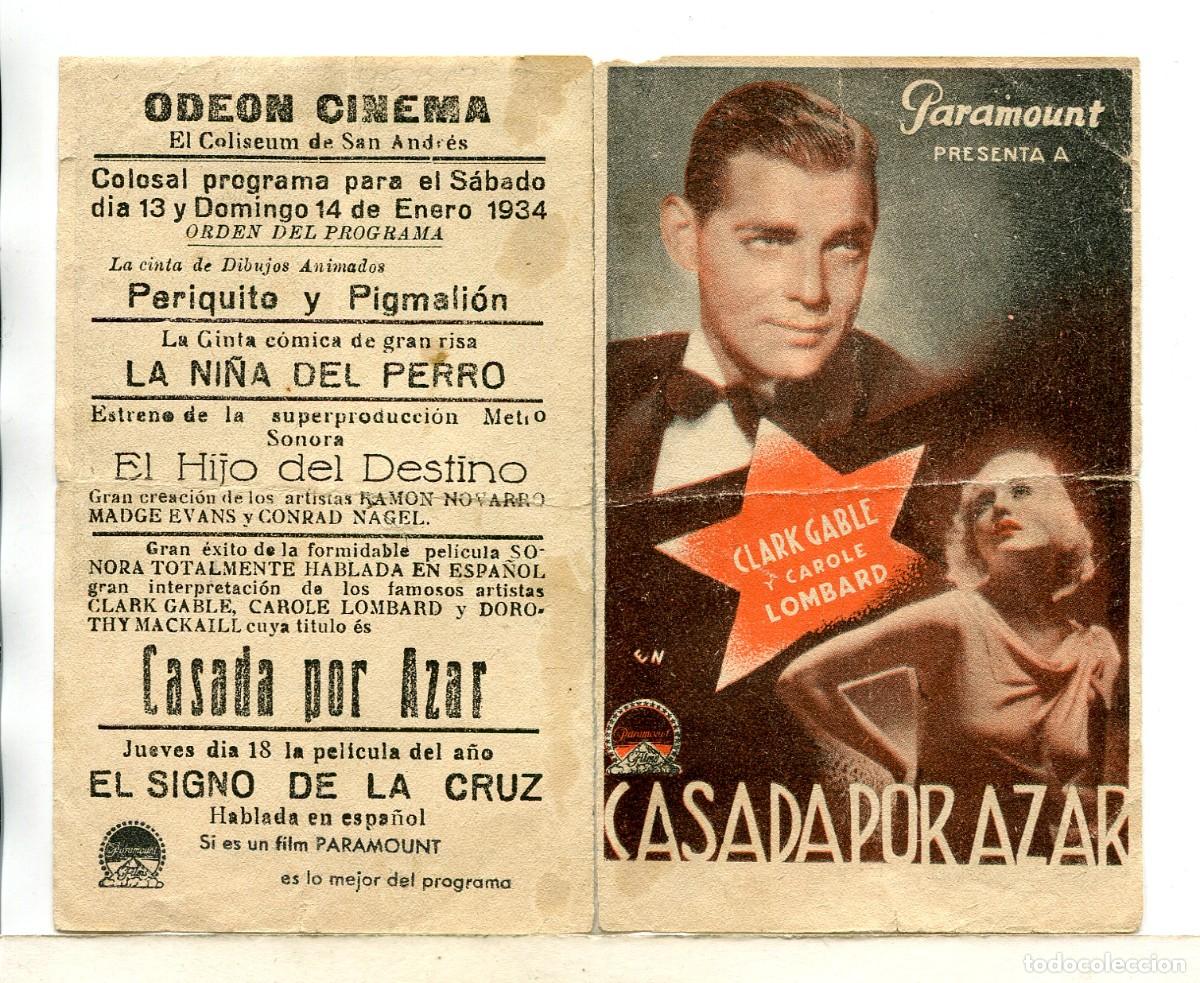 Cine: CASADA POR AZAR, con Clark Gable.. - Foto 1