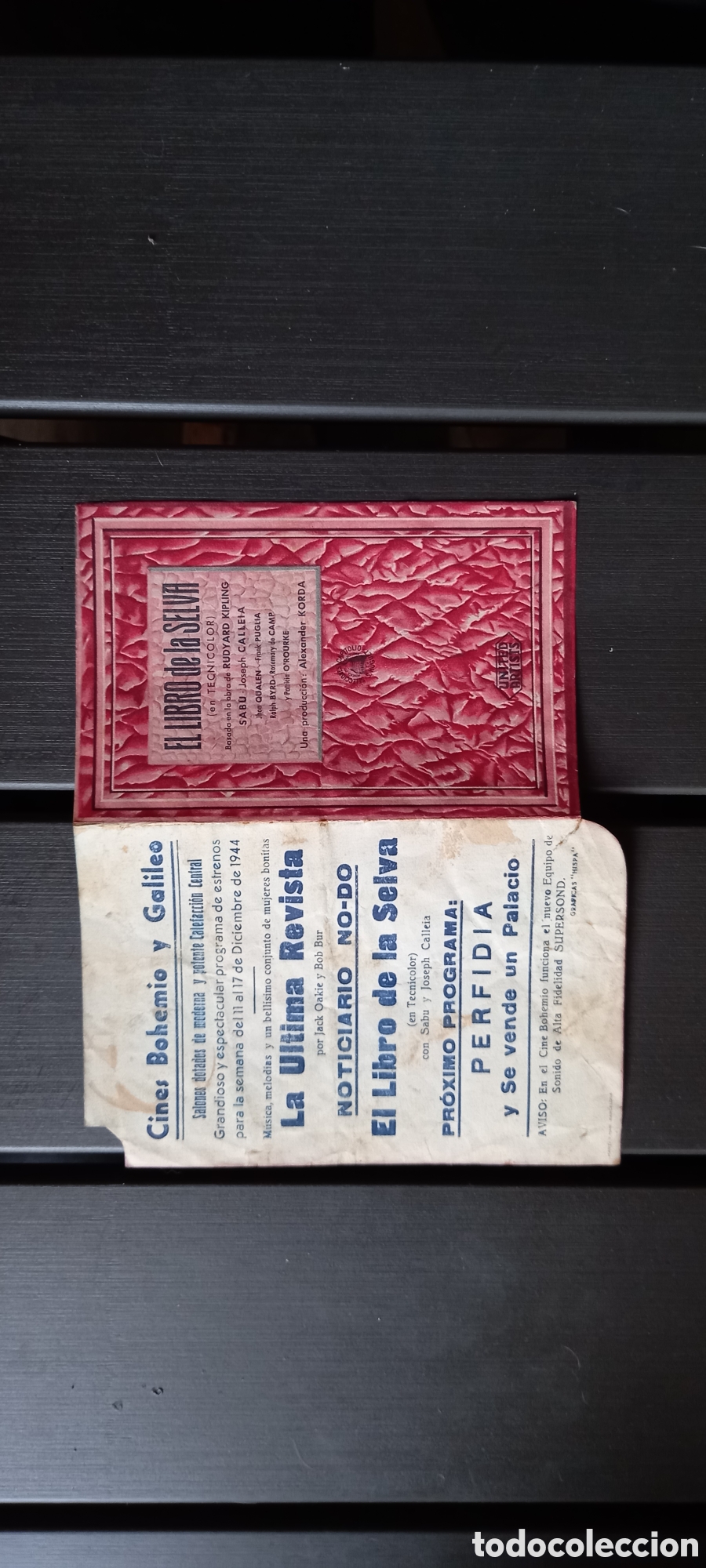 Cine: ANTIGUO PROGRAMA DE CINE EL LIBRO DE LA SELVA - Foto 4