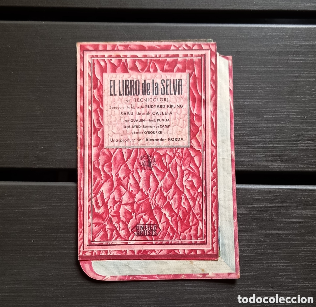 Cine: ANTIGUO PROGRAMA DE CINE EL LIBRO DE LA SELVA - Foto 1