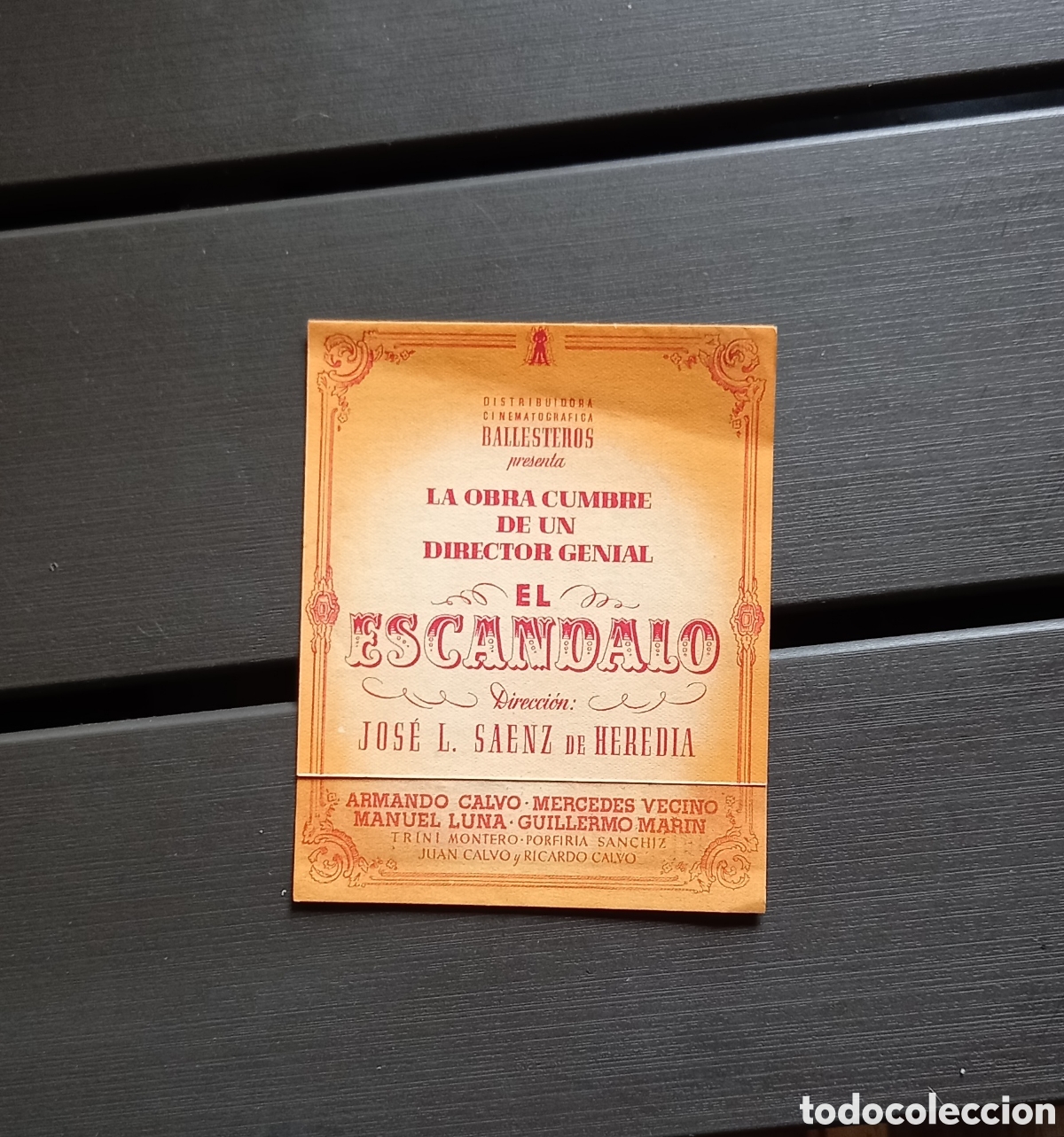 Cine: ANTIGUO PROGRAMA DE CINE EL ESCANDALO - Foto 1