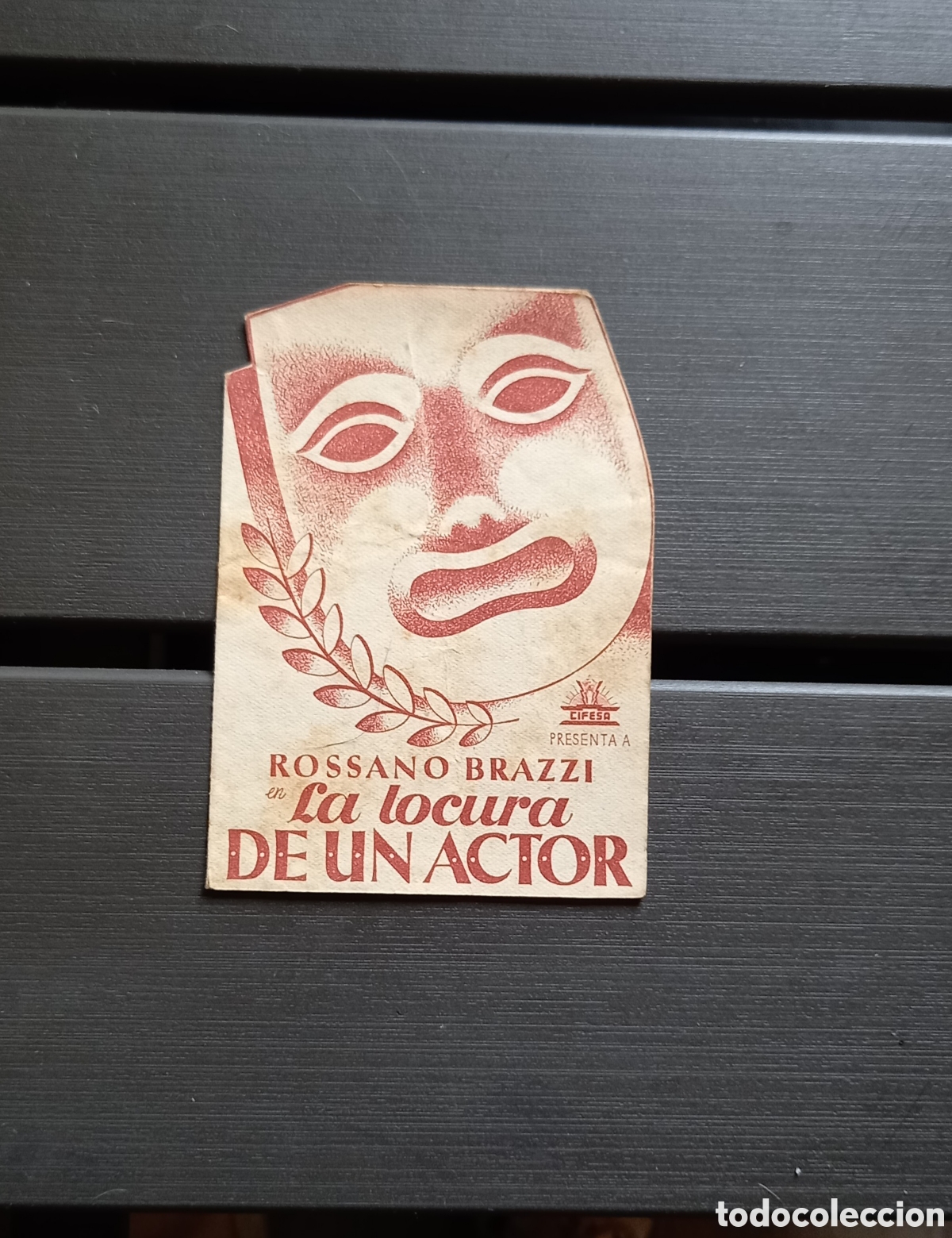 Cine: ANTIGUO PROGRAMA DE CINE LA LOCURA DE UN ACTOR - Foto 1