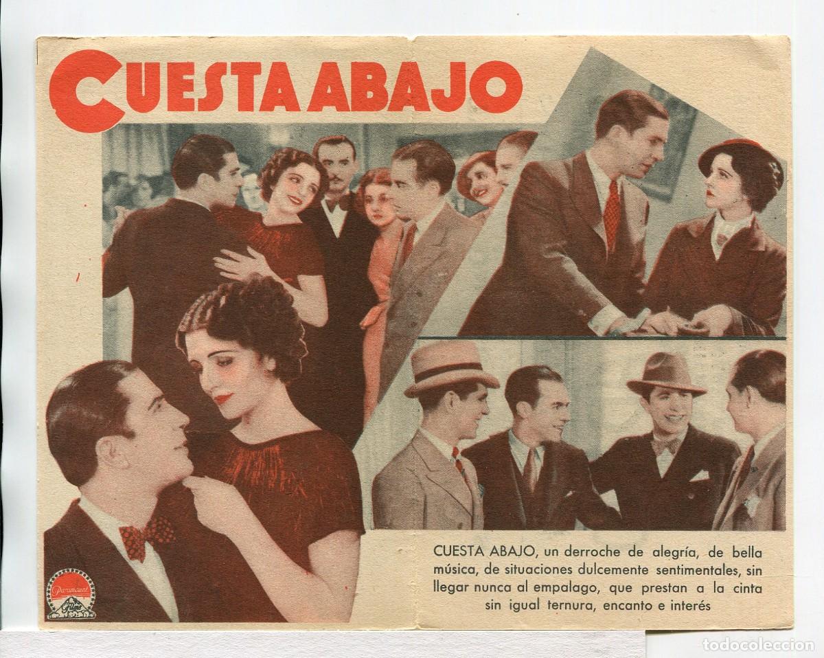 Cine: CUESTA ABAJO, con Carlos Gardel. - Foto 2