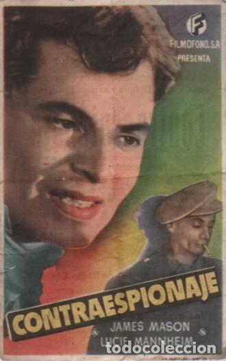 Cine: PROGRAMA DE CINE: CONTRAESPIONAJE PC-10529 - Foto 1