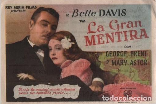 Cine: PROGRAMA DE CINE: LA GRAN MENTIRA PC-10569 - Foto 1