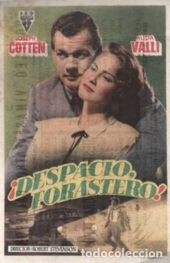 Cine: PROGRAMA DE CINE: &iexcl;DESPACIO FORASTERO! PC-10573 - Foto 1