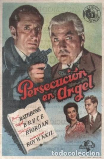 Cine: PROGRAMA DE CINE: PERSECUCI&Oacute;N EN ARGEL PC-10577 - Foto 1