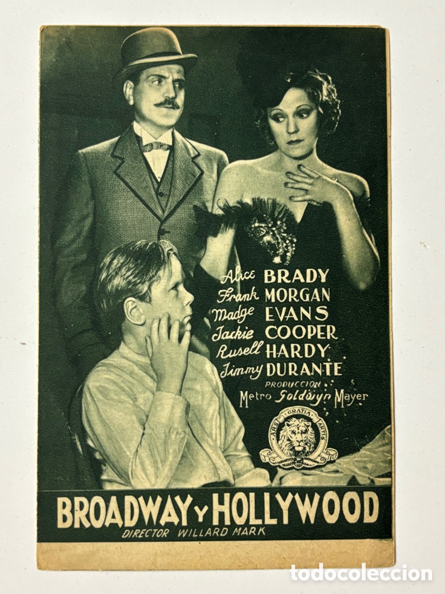 Cine: Programa broadway y Hollywood alice brady A16 - Foto 1