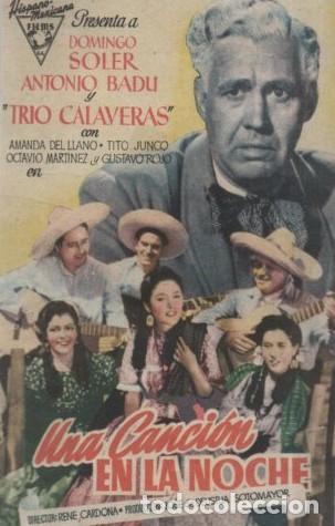 Cine: PROGRAMA DE CINE: UNA CANCION EN LA NOCHE PC-10588 - Foto 1