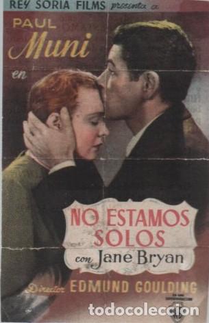 Cine: PROGRAMA DE CINE: NO ESTAMOS SOLOS PC-10589 - Foto 1