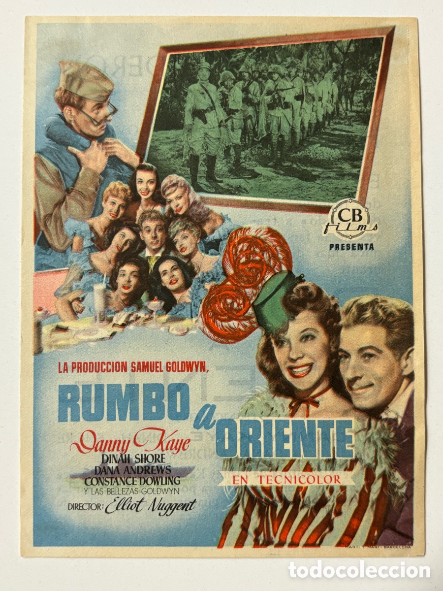 Cine: Programa rumbo oriente Danny Kaye con publicidad teatro Calder&oacute;n A16 - Foto 1
