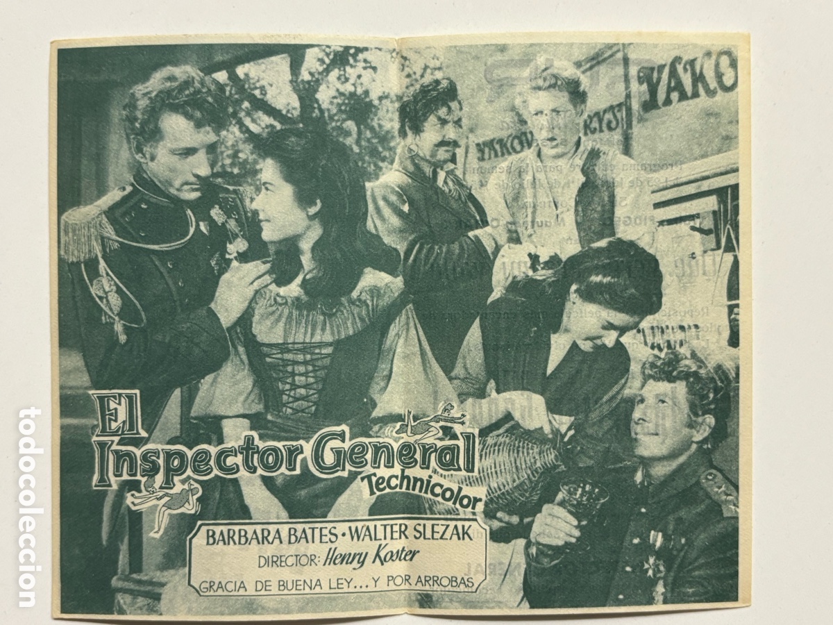 Cine: Programa el inspector general Danny Kaye con publicidad cine sur Mislata A16 - Foto 2