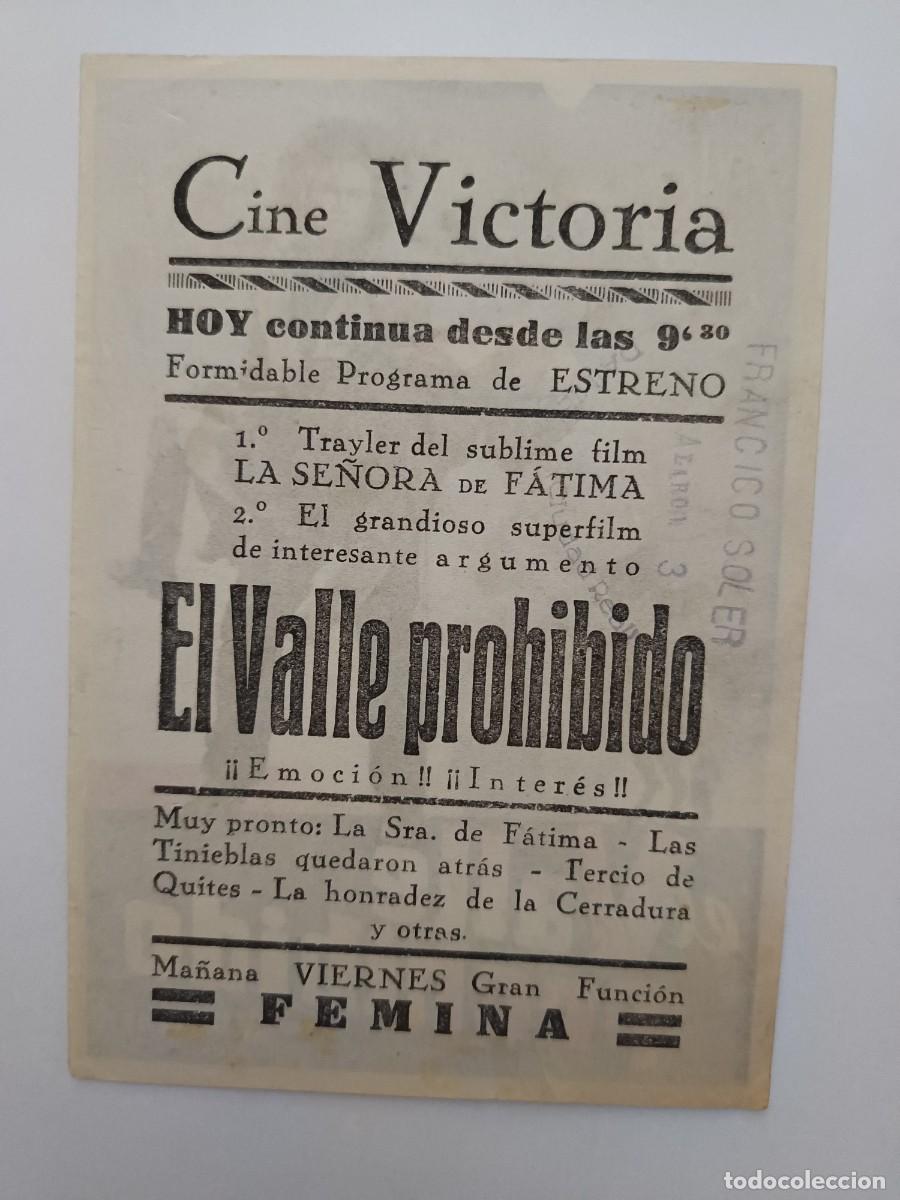Cine: PROGRAMA DE CINE EL VALLE PROHIBIDO - Foto 2