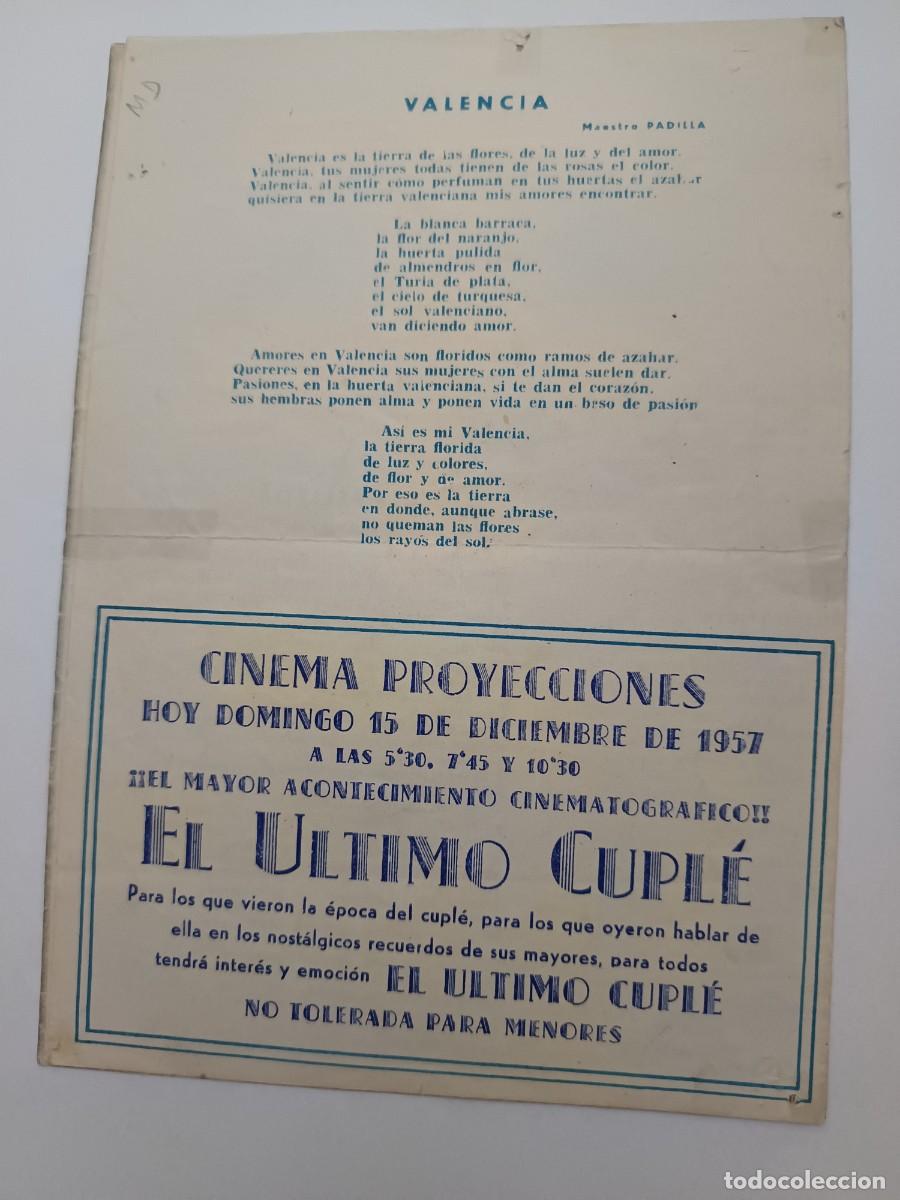 Cine: PROGRAMA DE CINE EL ULTIMO CUPLE - Foto 2