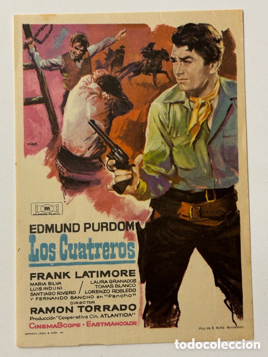 Cine: Programa los cuatreros Edmund Purdom A1 - Foto 1