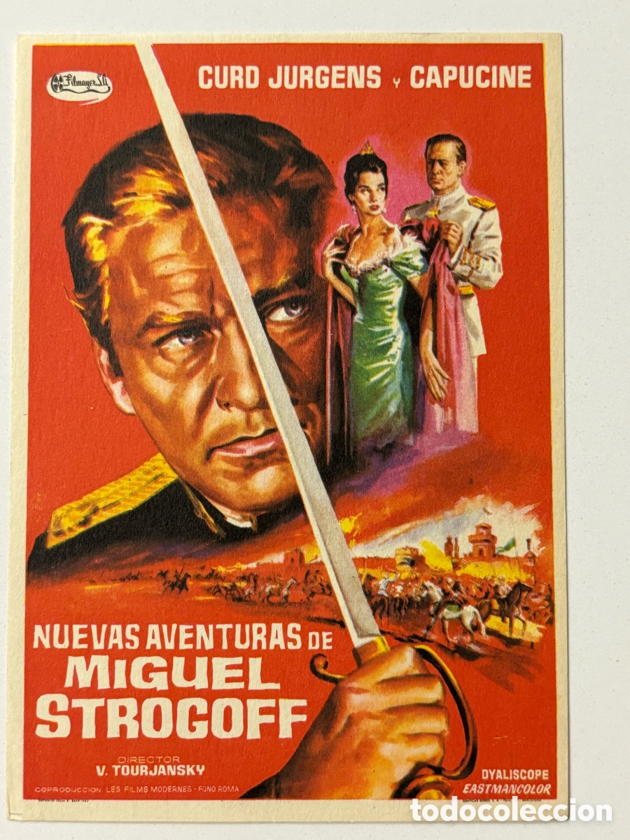 Cine: Programa nuevas aventuras de Miguel strogoff curd Jurgens A1 - Foto 1