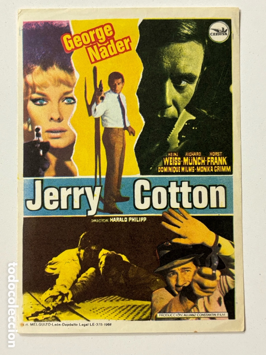 Cine: Programa jerry cotton George Nader A11 - Foto 1