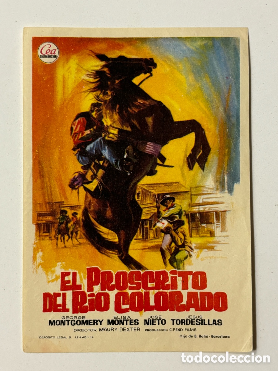Cine: Programa el proscrito colorado George Montgomery A11 - Foto 1