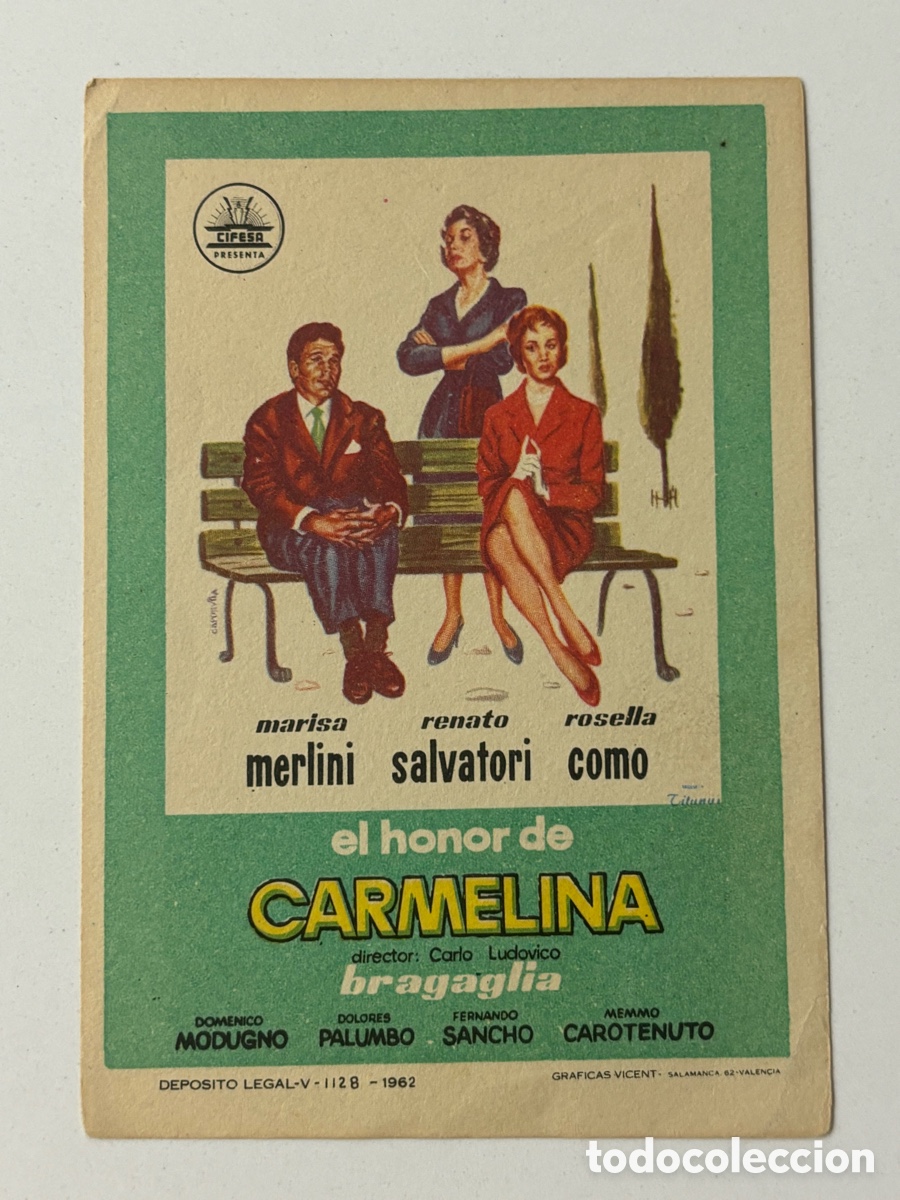 Cine: Programa cifesa el honor de carmelina A17 - Foto 1