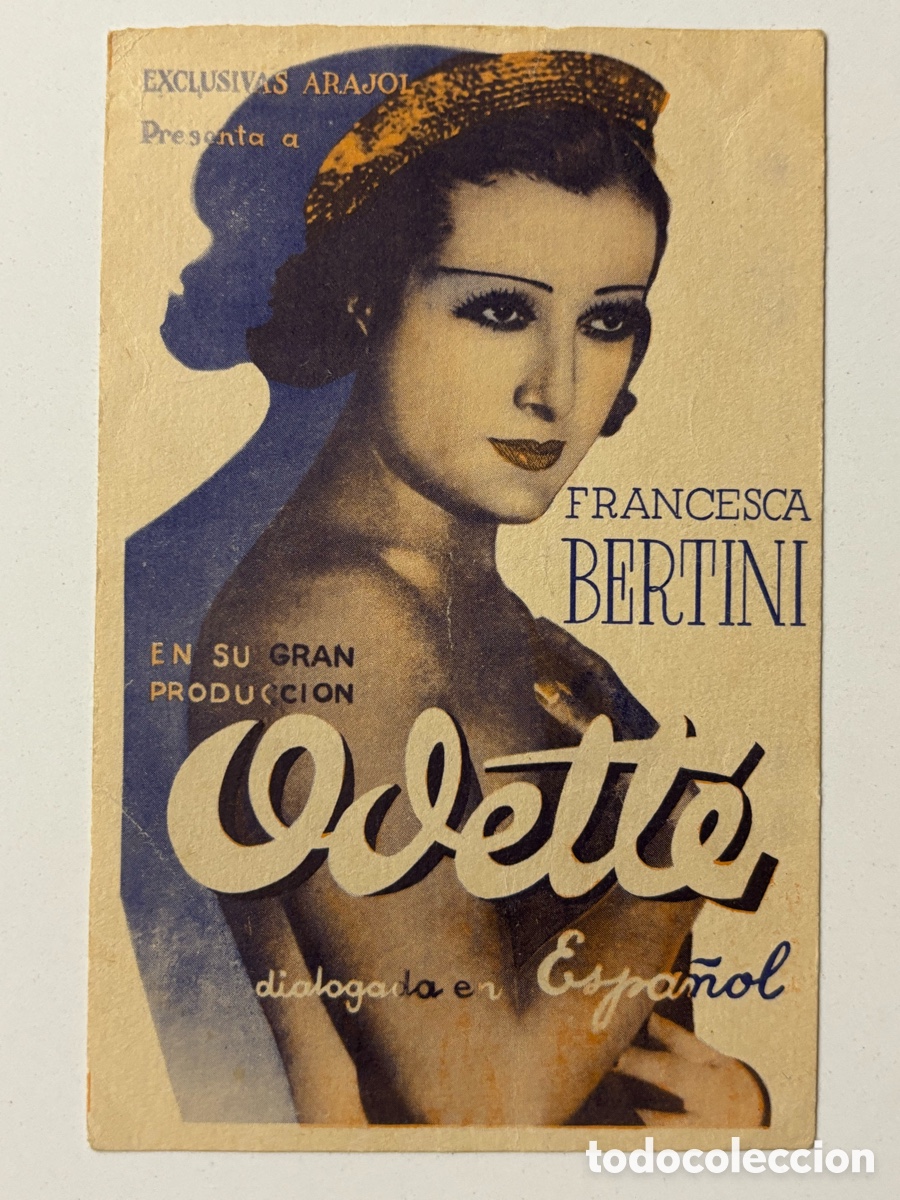Cine: Programa arajol Odette Francesca Bertini A17 - Foto 1