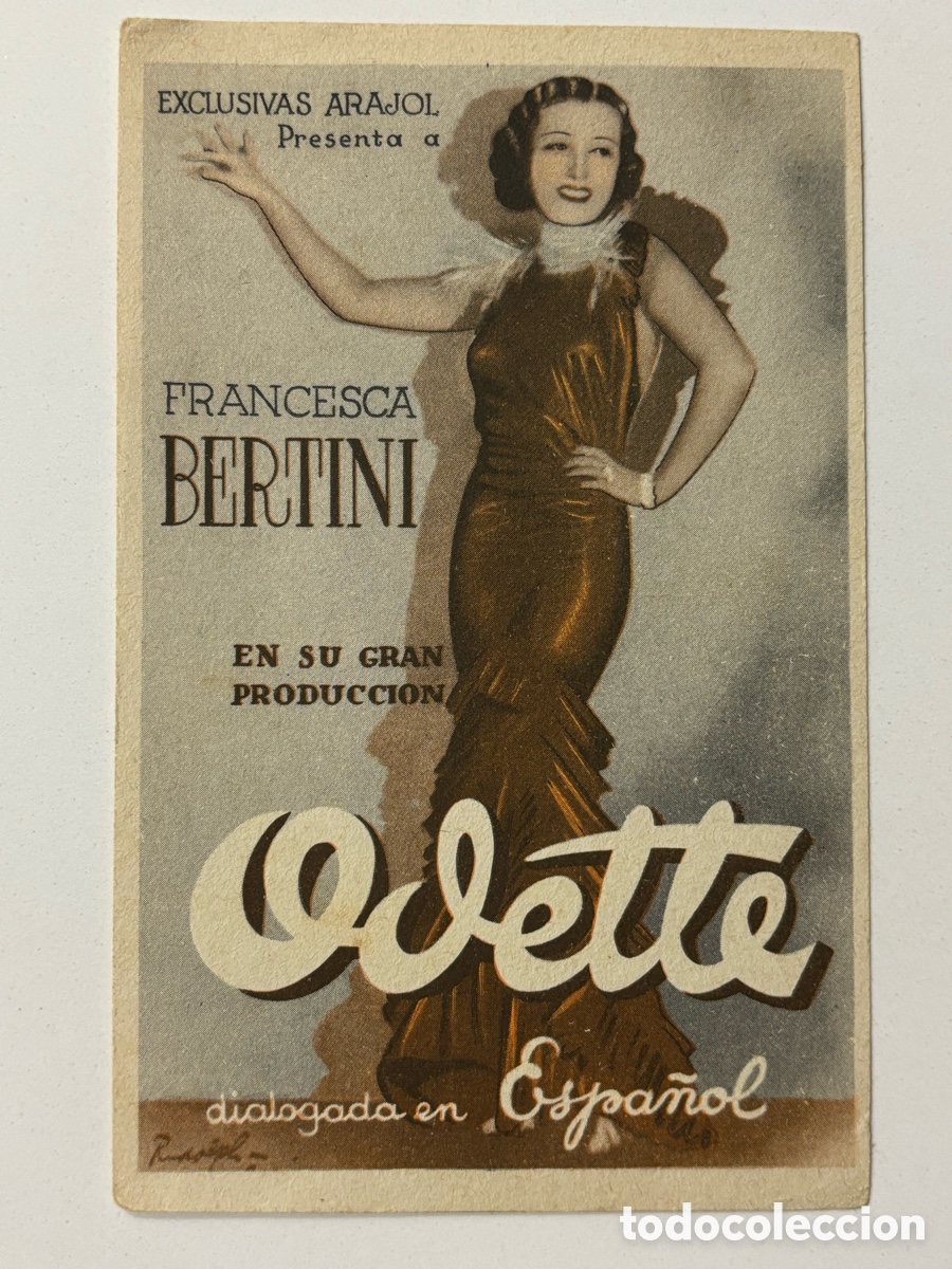 Cine: Programa arajol Odette Francesca Bertini A17 - Foto 1